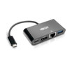 Tripp-Lite AC U444-06N-HGUB-C USB-C to HDMI Adapter w USB-A Hub Gigabit Ether