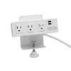 Tripp-Lite UP TLP310USBCW 10ft 3-Outlet Surge Protector w 2xUSB port White RTL