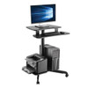 Tripp-Lite AC WWSSRDSTC Rolling Desk TV Monitor Cart - Height Adjustable RTL