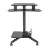 Tripp-Lite AC WWSSRDSTC Rolling Desk TV Monitor Cart - Height Adjustable RTL