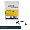 StarTech MUYHSFMM 3.5mm 4Pin to 2x3Pin 3.5mm Headset Splitter Adapter F M RTL