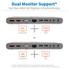 Tripp-Lite AC U442-DOCK4-S USB-C Docking Station w USB Hub HDMI VGA DP Gbe PD