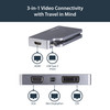 StarTech AC CDPVDHDMDPSG Video ADT 4in1 USB-C t  VGA DVI HDMI mDP 4K SpaceGray