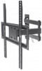 Manhattan TV & Monitor Mount, Wall, Full Motion, 1 screen, Screen Sizes: 32-55", Black, VESA 100x100 to 400x400mm, Max 35kg, LFD, Tilt & Swivel with 3 Pivots, Lifetime Warranty 461320 766623461320