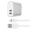 Belkin F8J230DQ04-SLV mobile device charger Grey, White Indoor F8J230DQ04-SLV 745883756421