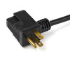 StarTech.com 3ft (1m) Piggyback Power Extension Cord - NEMA 5-15P to 2x NEMA 5-15R, 16 AWG, 125V/15A - UL Certified - 1 to 2 Outlet Saver Extension Cord - 3-Prong Electrical Power Cable PAC1023 065030887458
