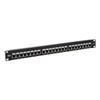 Tripp Lite N252-024-SH-K Cat5e/Cat6 24-Port Patch Panel - Shielded, Krone IDC, 568B, RJ45 Ethernet, 1U, TAA N252-024-SH-K 037332236166