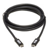 Tripp Lite MTB3-01M-5A-B Thunderbolt 3 Passive Cable (M/M) - 20 Gbps, 5A 100W Power Delivery, 4K/60 Hz, 1M (3.28 ft.), Black MTB3-01M-5A-B 037332241993