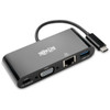 Tripp Lite U444-06N-VGUB-C USB-C Multiport Adapter, VGA, USB-A Port, Gbe and PD Charging, Black U444-06N-VGUB-C 037332209177