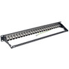 Tripp Lite N254-024-SH-6A 24-Port 1U Rack-Mount STP Shielded Cat6a Feedthrough Patch Panel, RJ45 Ethernet, TAA N254-024-SH-6A 037332189981