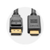 Kensington DisplayPort 1.2 (M) to HDMI (M) passive unidirectional cable, 1.8m (6ft) 33025 085896330257