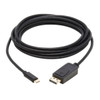 Tripp Lite U444-010-DP-BD USB-C to DisplayPort Bi-Directional Active Adapter Cable (M/M), 4K 60 Hz, HDR, Locking DP Connector, 10 ft. (3.1 m) U444-010-DP-BD 037332250728