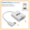 Tripp Lite U444-06N-VGA-RA USB-C to VGA Adapter with Alternate Mode - DP 1.2, Right-Angle USB-C U444-06N-VGA-RA 037332214195