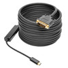 Tripp Lite U444-016-D USB-C to DVI Active Adapter Cable (M/M), Black, 16 ft. (4.9 m) U444-016-D 037332193865