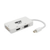 Tripp Lite P137-06N-HDV4KW Keyspan Mini DisplayPort to VGA/DVI/HDMI All-in-One Video Converter Adapter, 4K 30Hz HDMI, DP1.2, White, 6-in. (15.24 cm) P137-06N-HDV4KW 037332210630