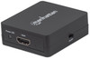 Manhattan HDMI Splitter 2-Port , 1080p, Black, Displays output from x1 HDMI source to x2 HD displays (same output to both displays), USB-A Powered (cable included, 0.7m), Three Year Warranty, Retail Box 207652 766623207652