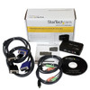 StarTech.com 2 Port Black USB KVM Switch Kit with Audio and Cables 40849