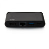 C2G USB-C 4-in-1 Compact Dock with HDMI, USB-A, Ethernet, and USB-C Power Delivery up to 100W - 4K 30Hz C2G54455 757120544555