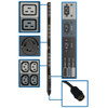 Tripp Lite 14.4kW 208V 3-Phase Basic PDU - 45 Outlets (36 C13, 3 C19, 3 L6-30R), Hubbell 50A CS8365C Input, 6 ft. Cord, 70 in. 0U, TAA PDU3V6H50A 037332255716