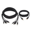 Tripp Lite DisplayPort KVM Cable Kit - DP, USB, 3.5 mm Audio (3xM/3xM) + USB (M/M), 4K, 4:4:4, 10 ft. (3.05 m), Black P783-010-U 037332241665