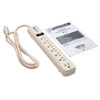 Tripp Lite Protect It! 7-Outlet Surge Protector 4-ft. Cord, 1080 Joules, 1 Diagnostic LED, Light Gray Housing TLP74R 037332155658