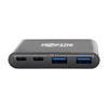 Tripp Lite U460-004-2A2CB 4-Port USB-C Hub, USB C to 2x USB-A, 2x USB-C, USB 3.0, Black U460-004-2A2CB 037332209207