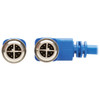 Tripp Lite NM12-603-05M-BL M12 X-Code Cat6 1G UTP CMR-LP Ethernet Cable (Right-Angle M/M), IP68, PoE, Blue, 5 m (16.4 ft.) NM12-603-05M-BL 037332265548