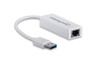 Manhattan USB-A Gigabit Network Adapter, White, 10/100/1000 Mbps Network, USB 3.0, Equivalent to Startech USB31000SW, Ethernet, RJ45, Three Year Warranty, Blister 506847 766623506847