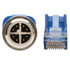 Tripp Lite NM12-602-05M-BL M12 X-Code Cat6 1G UTP CMR-LP Ethernet Cable (M12 M/RJ45 M), IP68, PoE, Blue, 5 m (16.4 ft.) NM12-602-05M-BL 037332265449