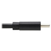 Tripp Lite U040-02M-C-RA USB-C Cable (M/M) - USB 2.0, Thunderbolt 3, 60W PD Charging, Right-Angle Plug, Black, 2 m (6.6 ft.) U040-02M-C-RA 037332263681
