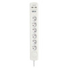 Tripp Lite TLP6F18USB 6-Outlet Surge Protector with USB Charging - French Type E Outlets, 220-250V, 16A, 1.8 m Cord, Type E Plug, White TLP6F18USB 037332251510