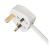 Tripp Lite PS6B18 6-Outlet Power Strip - British BS1363A Outlets, 220-250V AC, 13A, 1.8 m Cord, BS1363A Plug, White PS6B18 037332251589