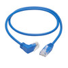 Tripp Lite N204-S02-BL-UP Up-Angle Cat6 Gigabit Molded Slim UTP Ethernet Cable (RJ45 Right-Angle Up M to RJ45 M), Blue, 2 ft. (0.61 m) N204-S02-BL-UP 037332252531