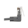 Tripp Lite N201-SR2-GY Right-Angle Cat6 Gigabit Snagless Molded Slim UTP Ethernet Cable (RJ45 M/M), Gray, 2 ft. (0.61 m) N201-SR2-GY 037332232694