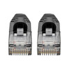 Tripp Lite N261-S02-BK Cat6a 10G Snagless Molded Slim UTP Ethernet Cable (RJ45 M/M), Black, 2 ft. (0.61 m) N261-S02-BK 037332203830
