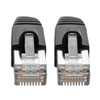 Tripp Lite N262-015-BK Cat6a 10G-Certified Snagless Shielded STP Ethernet Cable (RJ45 M/M), PoE, Black, 15 ft. (4.57 m) N262-015-BK 037332256843