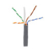 Tripp Lite N224-01K-GY-LP5 Cat6 Gigabit Solid Core UTP Bulk Ethernet Cable, CMP-LP 0.5A Plenum, 100W PoE/PoE++, Gray, 1000 ft. (304.8 m) N224-01K-GY-LP5 037332247957