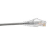 Tripp Lite N201-S02-GY Cat6 Gigabit Snagless Slim UTP Ethernet Cable (RJ45 M/M), Gray, 2 ft. (0.61 m) N201-S02-GY 037332224934