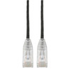 Tripp Lite N201-S05-BK Cat6 Gigabit Snagless Slim UTP Ethernet Cable (RJ45 M/M), Black, 5 ft. (1.52 m) N201-S05-BK 037332226167