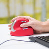 R-Go Tools R-Go HE Sport Ergonomic Mouse, Medium (Hand Size 165-185mm), Right Handed, Bluetooth, Red RGOHEREDR 8719274491132