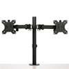 StarTech.com Desk Mount Dual Monitor Arm - Desk Clamp / Grommet VESA Monitor Mount for up to 32 inch Displays - Ergonomic Articulating Monitor Arm - Height Adjustable/Tilt/Swivel/Rotating 41673