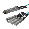 StarTech.com AOC Breakout Cable for Cisco QSFP-4X10G-AOC5M - 5m/16.4ft 40G 1x QSFP+ to 4x SFP+ AOC Cable - 40GbE QSFP+ Active Optical Fiber - 40Gbps QSFP Plus/Transceiver Module Breakout Cable - C9300 C3850 (QSFP4X10GAO5) QSFP4X10GAO5 065030874809
