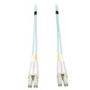 Tripp Lite N820-08M 10Gb Duplex Multimode 50/125 OM3 LSZH Fiber Patch Cable, (LC/LC) - Aqua, 8M (26 ft.) N820-08M 037332142061