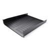 StarTech.com 2U Server Rack Shelf - Universal Vented Rack Mount Cantilever Tray for 19" Network Equipment Rack & Cabinet - Heavy Duty Steel – Weight Capacity 50lb/23kg - 22" Deep Shelf, Black 42662