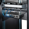 StarTech.com 2U Server Rack Shelf - Universal Vented Rack Mount Cantilever Tray for 19" Network Equipment Rack & Cabinet - Heavy Duty Steel – Weight Capacity 50lb/23kg - 22" Deep Shelf, Black 42662