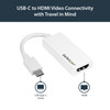 StarTech.com USB-C to HDMI Adapter - White - 4K 60Hz 42784