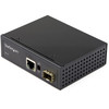 StarTech.com Industrial Fiber to Ethernet Media Converter - 10/100/1000 Mbps SFP to RJ45/Cat6 - Singlemode/Multimode Optical Fiber to Copper Gigabit Network - 12-56V DC - IP-30/ -40 to +75C IMC1GSFP 065030889612