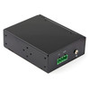 StarTech.com Industrial Fiber to Ethernet Media Converter - 10/100/1000 Mbps SFP to RJ45/Cat6 - Singlemode/Multimode Optical Fiber to Copper Gigabit Network - 12-56V DC - IP-30/ -40 to +75C IMC1GSFP 065030889612