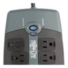 Tripp Lite Protect It! 10-Outlet Surge Protector, 8-ft, Cord, 2395 Joules, Tel/Modem Protection TLP1008TEL 037332119063