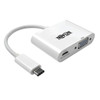 Tripp Lite U444-06N-V-C USB-C to VGA Adapter with PD Charging, White U444-06N-V-C 037332193704